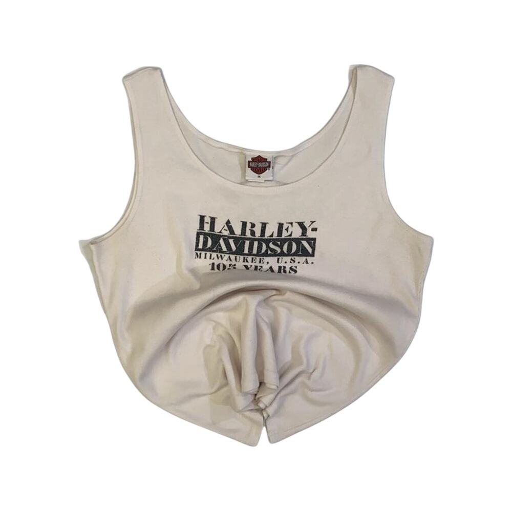 Harley Davidson Women's Tank Top Muscle T White XL